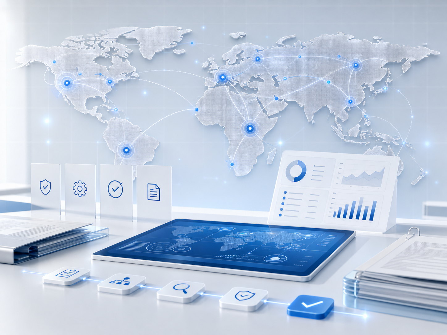 Global compliance route network